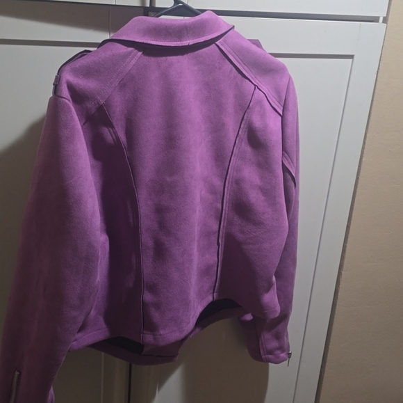 Purple Torrid Women's Faux Suede Jacket size 2 - Picture 4 of 4